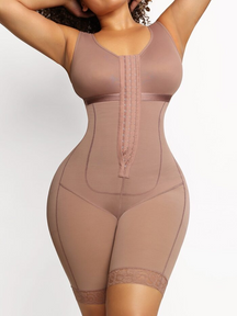 Full Body Tummy Control Hook and Eye Firm Compression Shapewear