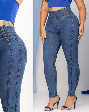 High-Waisted Tummy Control Butt Liftter Skinny Jeans