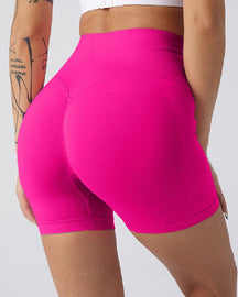 Women's Seamless High Waist Yoga Tights Shorts Butt Lift Solid Fitness Shorts