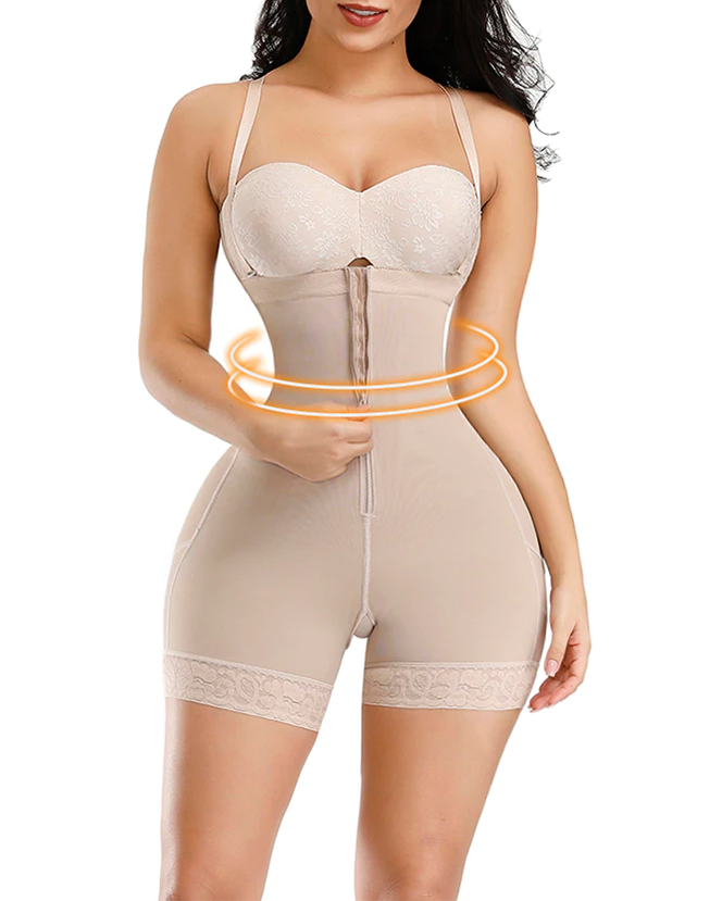 Corset Tummy Control Butt Lifter Panties Shapewear Bodysuits Open Bust Zipper