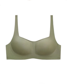 Seamless Square Collar Tube Top Jelly Bra Push up Wireless Soft Support Underwear