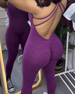 Beautiful Back And Butt Lift Yoga Jumpsuit