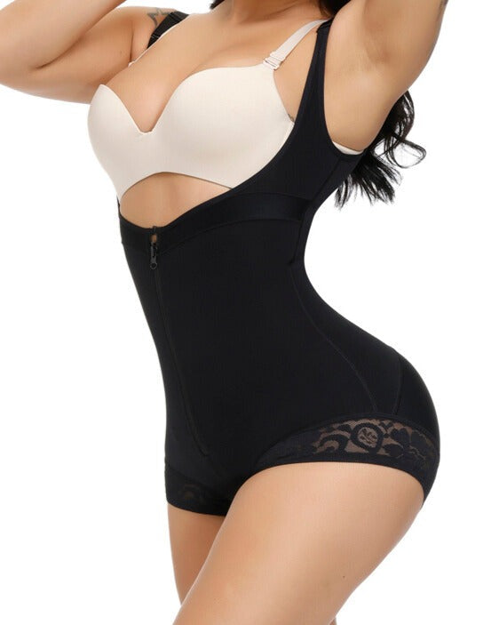 Firm Control Butt Lifter Tummy Control Lace Bodysuit Shapewear