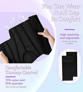 Women's Tummy Control Girdle Waist Trainer Workout Boned Waist Cincher Corset