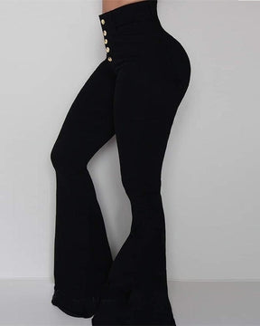 Sexy Jeans High Waist Hip Lift Flared Fishtail Pants