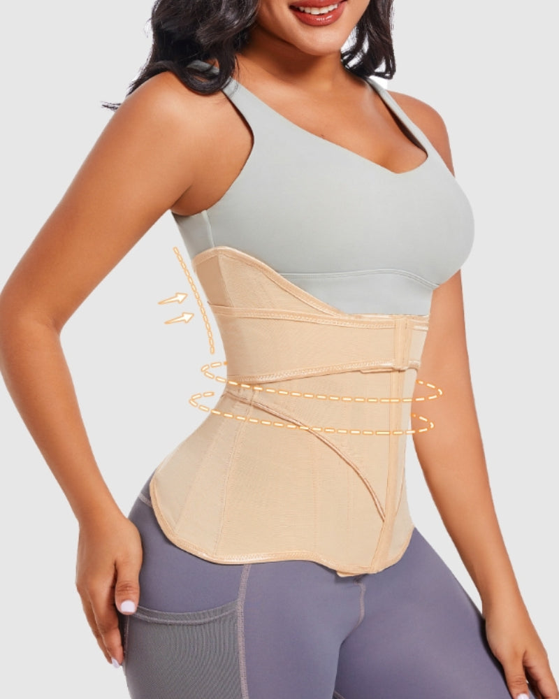 Buckle Waist Trainer High Compression Tummy Control Corset