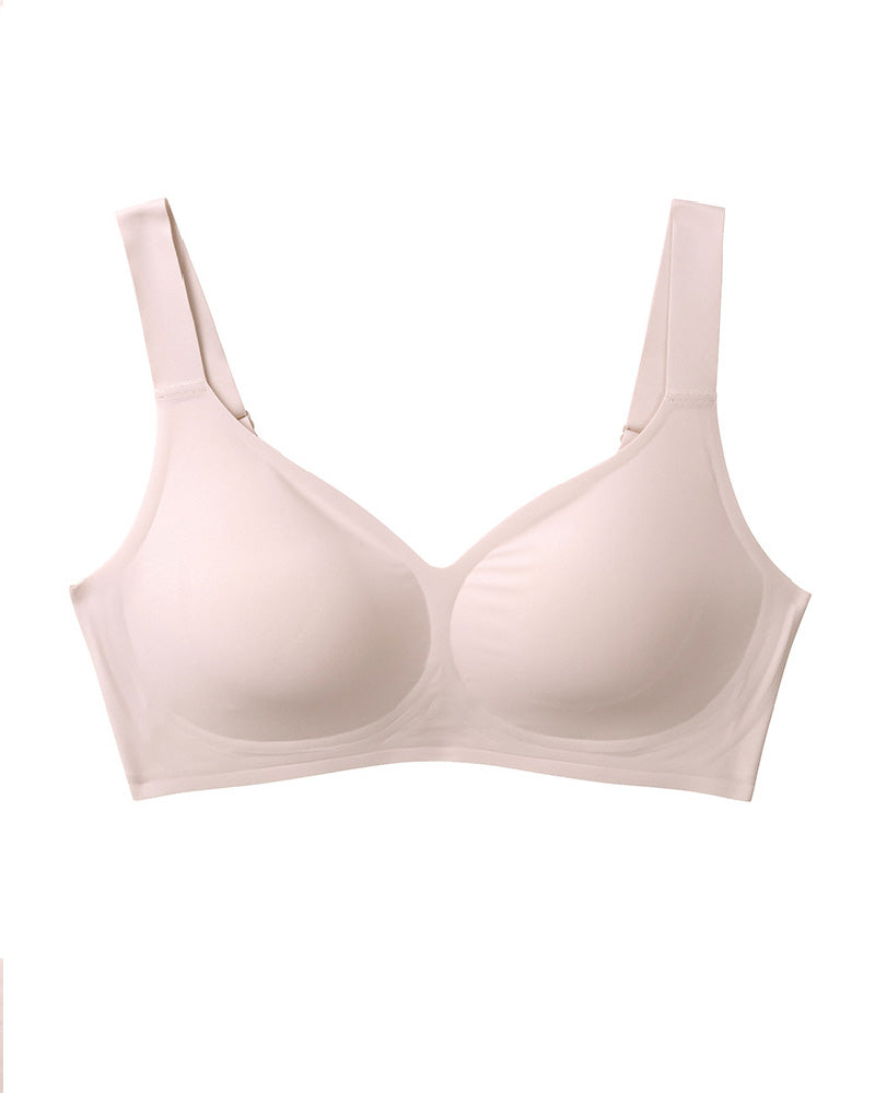 Seamless Wireless Deep V Neck Comfortable Bra Full Coverage Sleep Comfy Bras