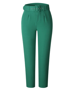 Women's High Waist Casual Slim Fit Suit Pants