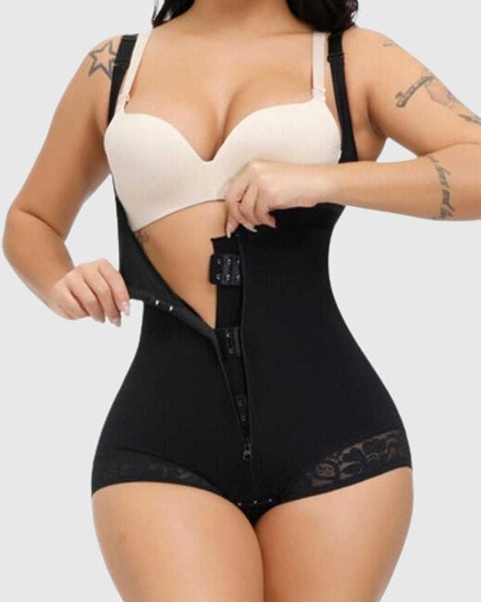 Firm Control Butt Lifter Tummy Control Lace Bodysuit Shapewear