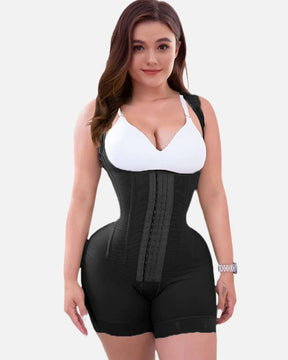 Firm Compression Tummy Control Shapewear Adjustable Bodysuit Hook and Eye Closure