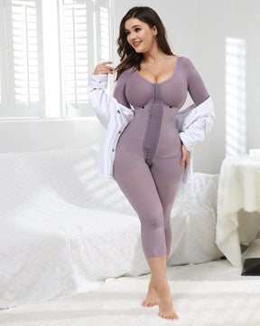 Women's Mid-sleevesTummy Control Butt Lift Shapewear Bodysuits