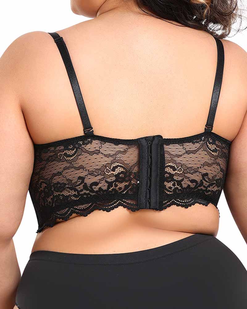 High Support Body Sculpting Lace Back Bra