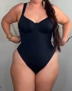 Sexy Halter Tight Body Shaping Swimming Costume（Pre-Sale）