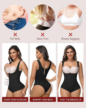 Fajas Colombianas Tummy Control Waist Trainer Open Bust Girdle Shapewear