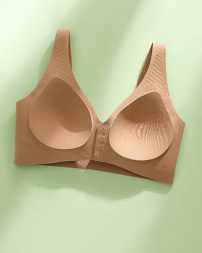 Women's Front buckle Large size Thin Gathering Breast Anti-sagging Bra