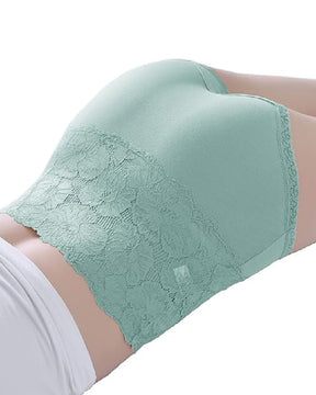 Women's V-shaped High Waist Floral Lace Briefs Sexy Tummy Control Soft Panties