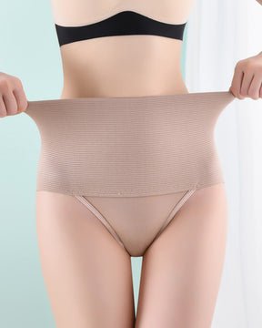 Mid Waist Panty Tummy Control Thongs Waist Trimmer Body Shaper