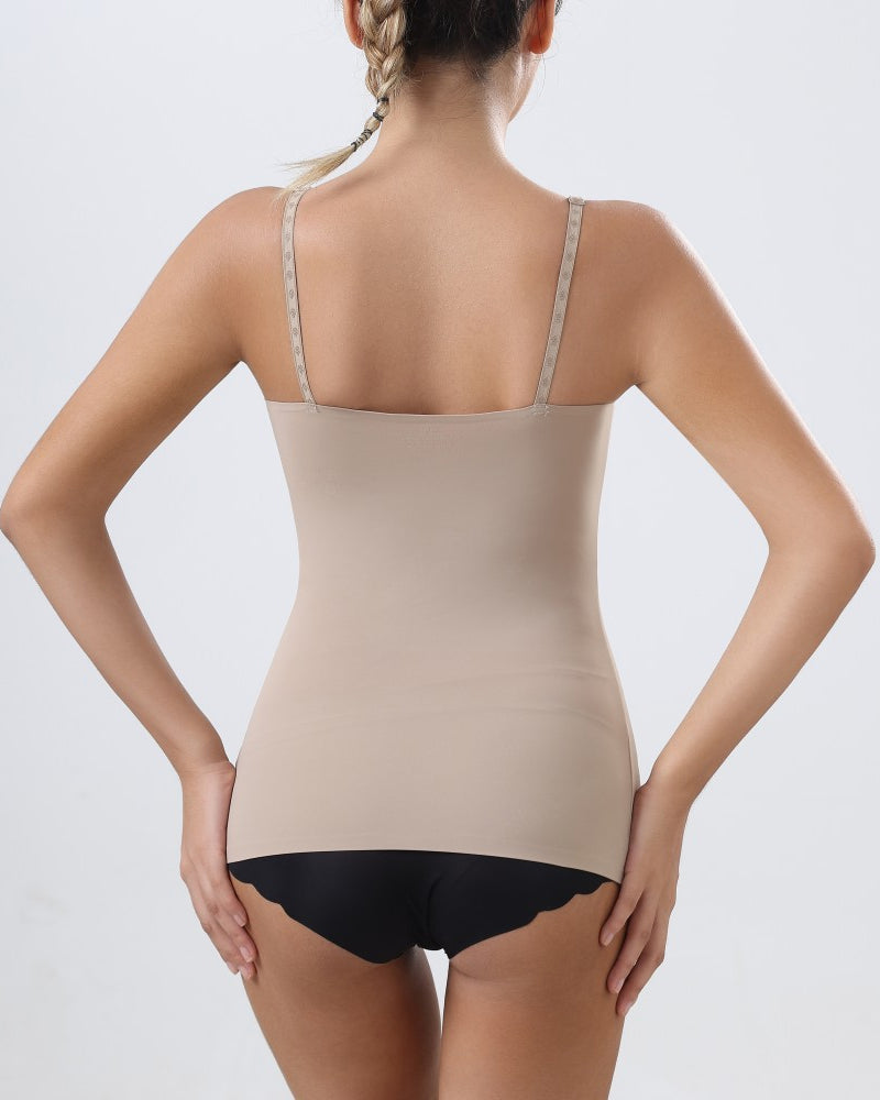 Women's Seamless Tummy Control Shapewear Tank Tops Low Back Compression Vest