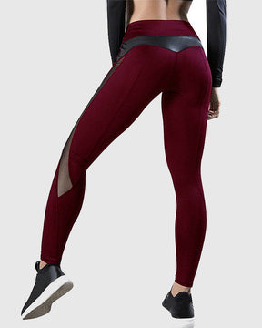 Mesh Stitching Hip Lifting Yoga Sports Leggings