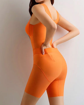 Women's Seamless One-Piece Light Body Shaping Sleeveless Shapewear With Built In Bra