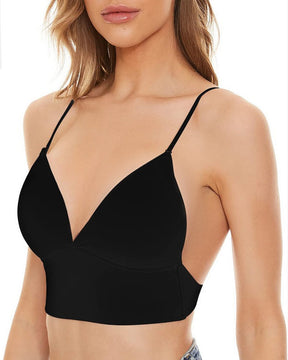 Women's Backless Bra Wire-Free U-Shaped Low Back