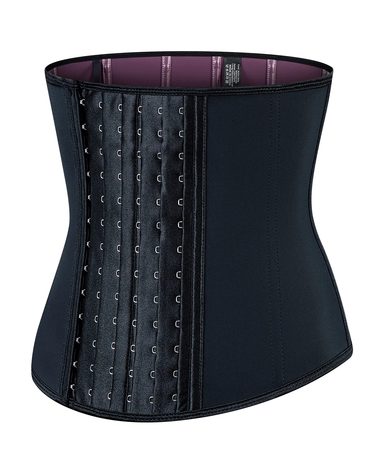 Corset Latex Buckle Waist Trainer Belt Rubber Girdles 6 Hooks