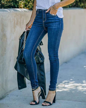 Versatile Stretch High Waisted Skinny Jeans for Women