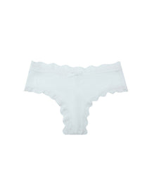 Mid-Rise Lace Edge Comfortable Bowknot Pure Cotton Crotch Briefs