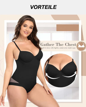 Breast Push Up Butt Lift Bodysuit Shapewear With Bra