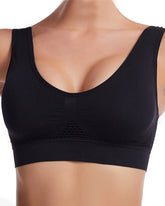 Women's Hollow Out Anti-Sagging High Support Sports Bra Breathable Yoga Top Bras