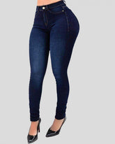 Women's High Waist Push Up Elastic Slim-fit Shaping Skinny Jeans