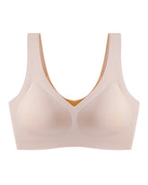 Seamless Comfort V Neck Pullover Sleep Bra With Removable Pads