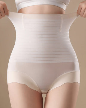 Ice Silk Seamless Tightening Waist Panties Hip Lift Breathable Shaping Briefs