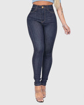 Skinny Jeans High Waist with Double Seams