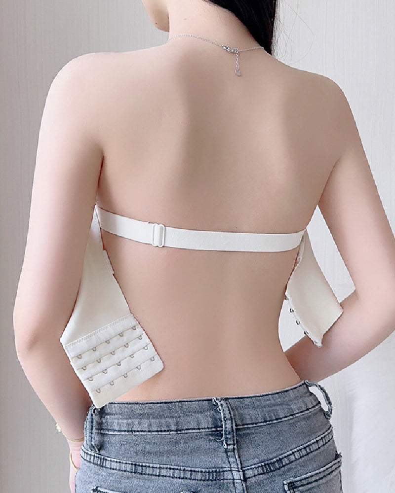 Women's Strapless Bandeau Minimizer Bralette Non-slip Thin Wireless Bra