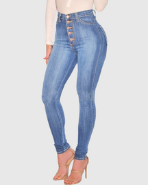 Women's High-Waisted Butt-Lifting Skinny Jeans