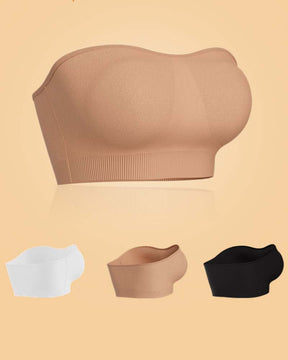 Women Strapless Push up Bra without Steel Ring Seamless tube top