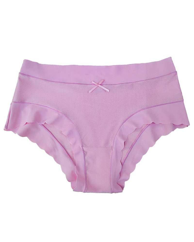 High Elastic Breathable Panties Comfortable Solid Color Simple Briefs